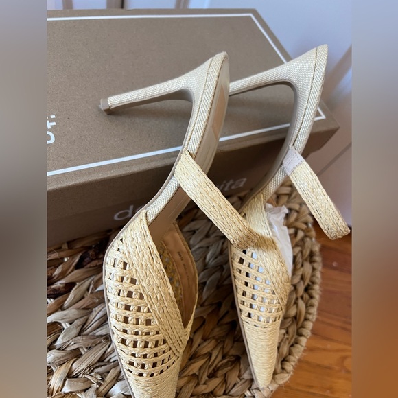 Dolce Vita Ladies Kaline Pointed Toe Raffia High Heel Pumps - Picture 10 of 11